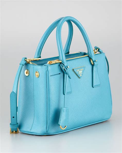 prada small metallic leather tote bag|prada nylon tote bag blue.